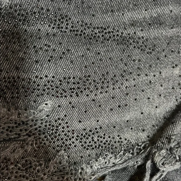 NWT $128 ANTHROPOLOGIE PILCRO The Devon Rhinestone Distressed Denim Shorts 26 - Picture 5 of 14